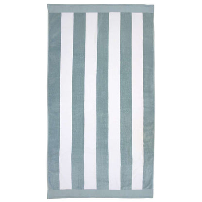 MUkitchen 100% Classic Stripe Towel - Surf, 20"x30"