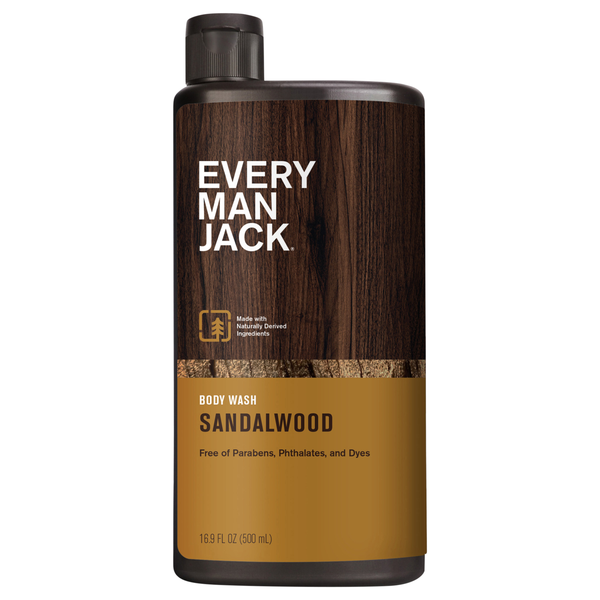 Every Man Jack Body Wash - Sandalwood, 3 oz