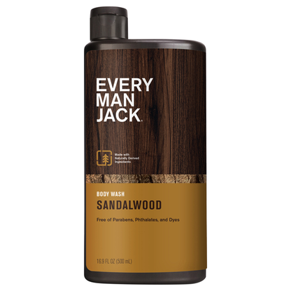 Every Man Jack Body Wash - Sandalwood, 3 oz