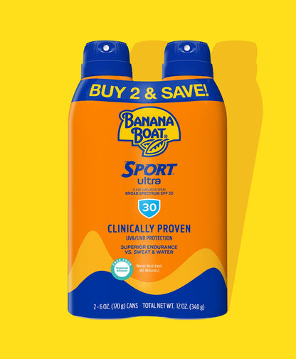 Banana Boat Spf#30 Sport Ultra Spray Twin Pack 6oz