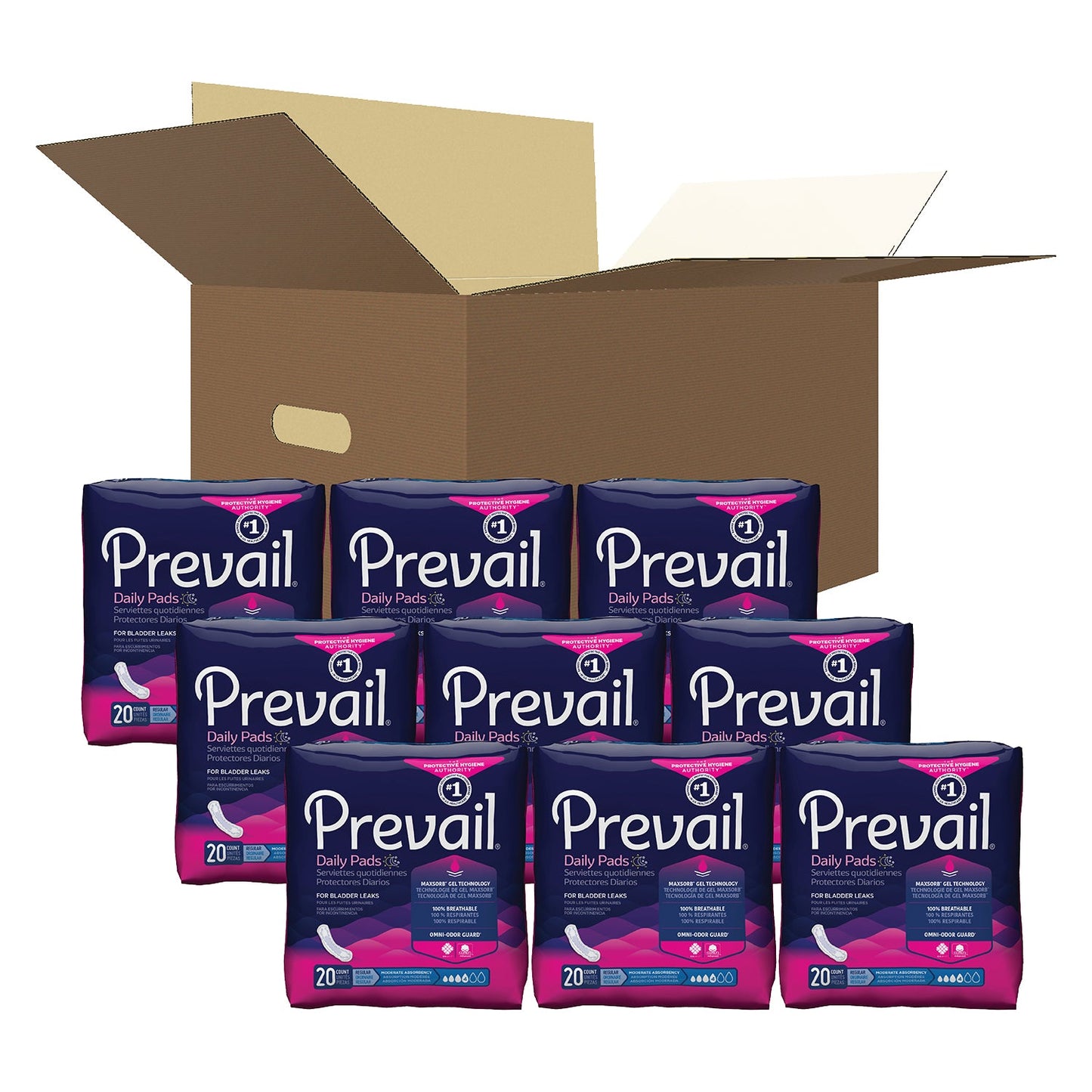 PREVAIL PAD 9X20 MODERATE