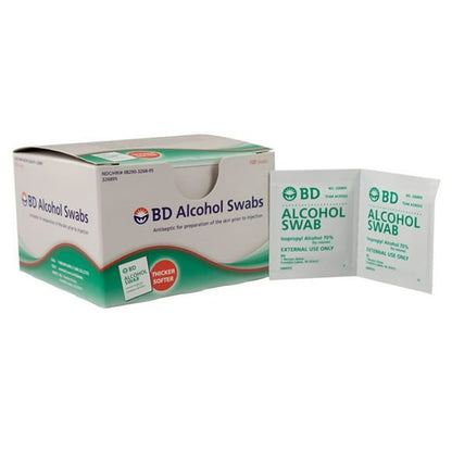 BD ALCOHOL SWAB PA 70% 100 326895