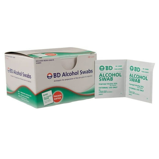 BD ALCOHOL SWAB PA 70% 100 326895