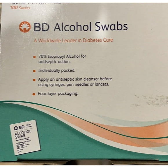BD ALCOHOL SWAB 100CT
