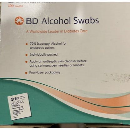 BD ALCOHOL SWAB 100CT