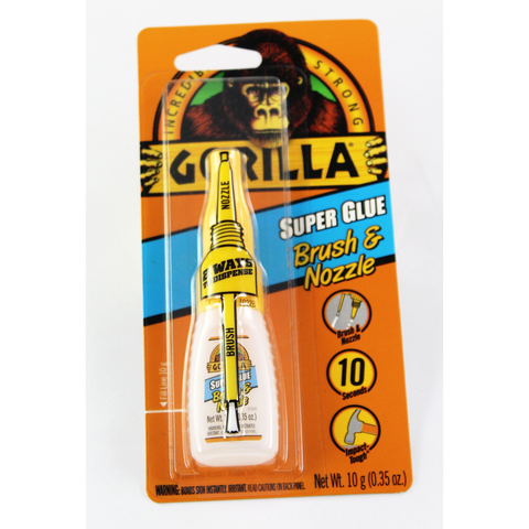 GORILLA SUPER GLUE BRSH NZZLE BTL 0.35OZ