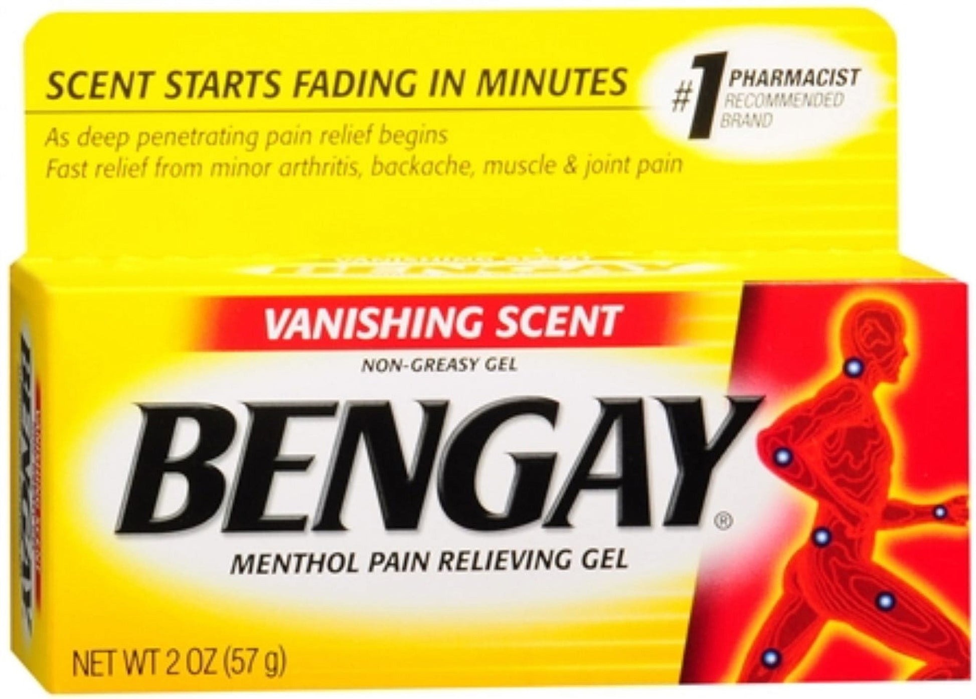BENGAY VANISHING SCENT GEL 2OZ