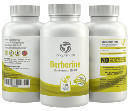 NT BERBERINE HCL SUPPL 500 MG CAP 60CT