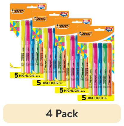 BiC Brite Liner Highlighters - Assorted Brights, 5 count