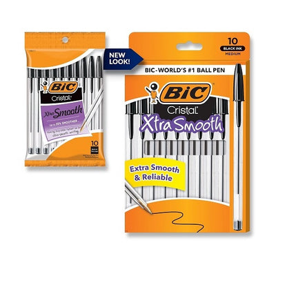 BiC Cristal Xtra Smooth Ballpoint Pen - Black, 2 count