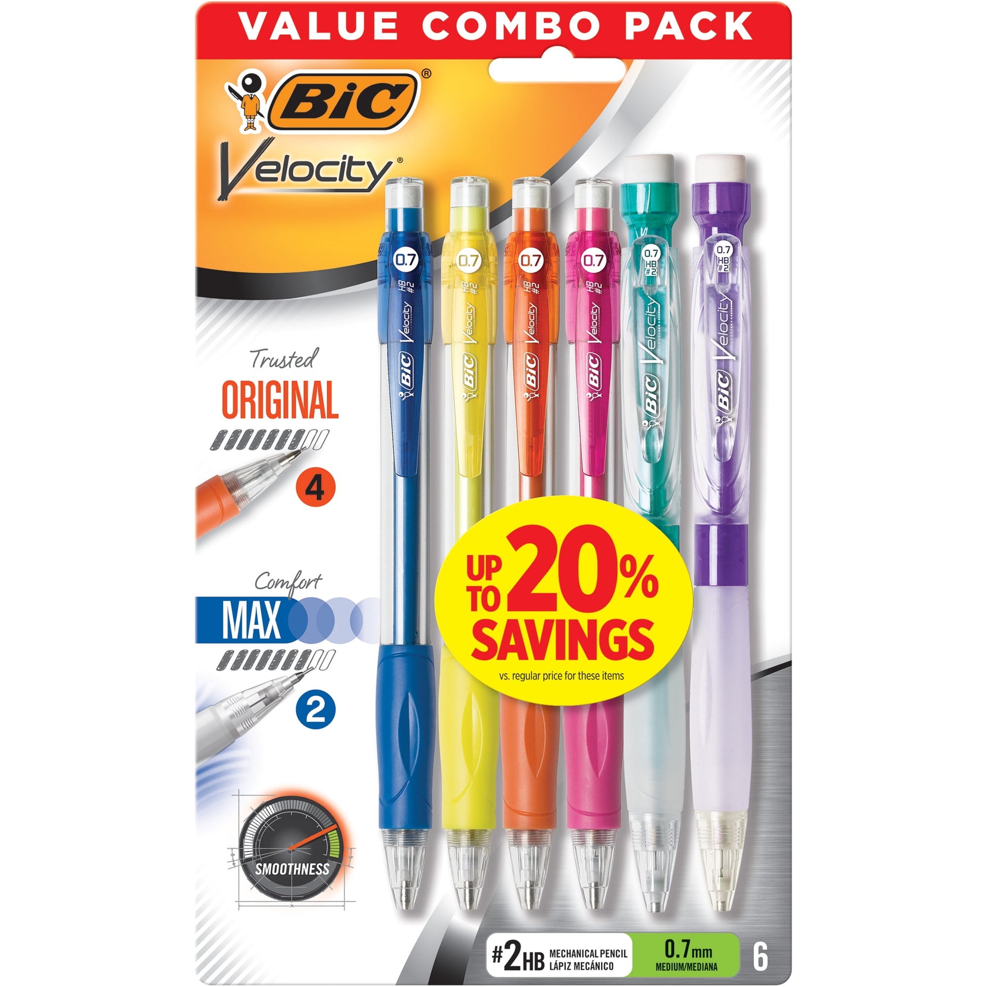BiC Velocity Mechanical Pencil, 2 count