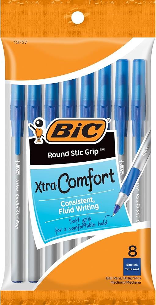 BIC ROUND STICK MEDIUM 12X10 BLU
