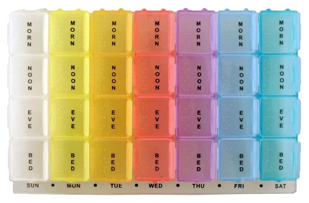 PILL PLANNER PB 7DAY RAINBOW