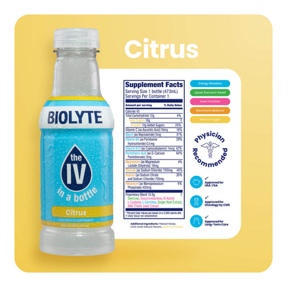BIOLYTE STK PK PW 6X108GM CITRUS