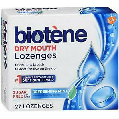 BIOTENE REFRESHING MINT LOZENGE 27 CT