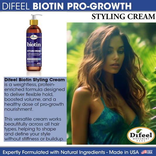 DIFEEL BIOTIN STYLING CREAM 12Z