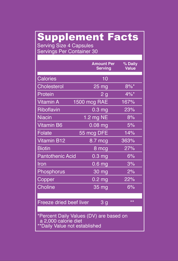 FIRST LIGHT FARMS SUPPLEMENT,BEEF LIVER