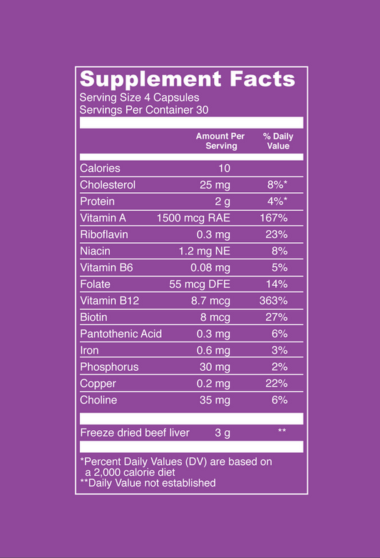FIRST LIGHT FARMS SUPPLEMENT,BEEF LIVER