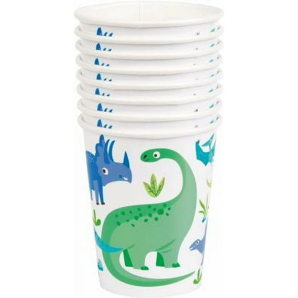 CUP 8CT BLDNG BLCKS BDAY 9OZ