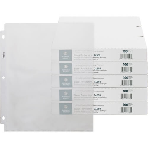iScholar Poly Sheet Protectors, Top Loading, 8.5 x 11", 10 Ct