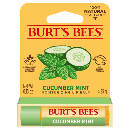 Burts Bees Lip Balm Moisturize Cucumber Mint (6in)