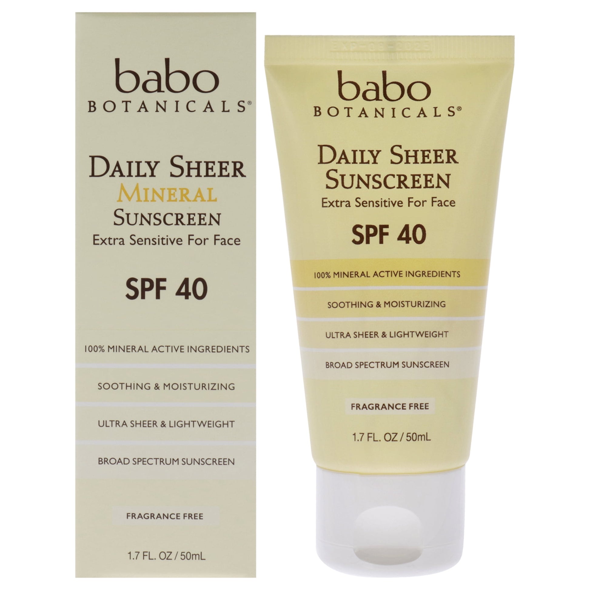 BABO BOTANICALS SUNSCRN,DLY SHEER,SPF 40