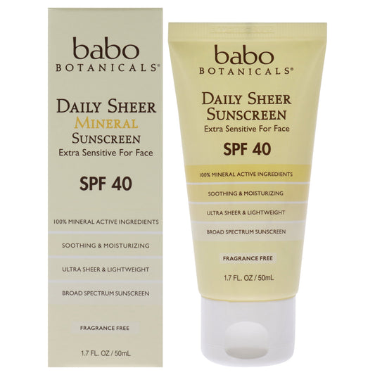 BABO BOTANICALS SUNSCRN,DLY SHEER,SPF 40