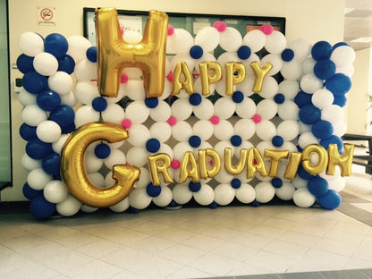 Unique Balloon Cheer Multicolor Photo Booth Backdrop - 60" x 48"