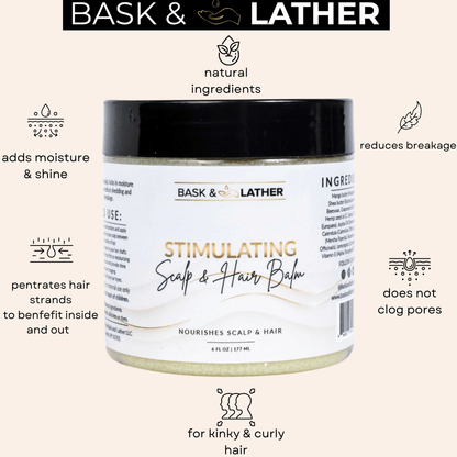 BASK&LATHER SCALP/HAIR BALM 6OZ