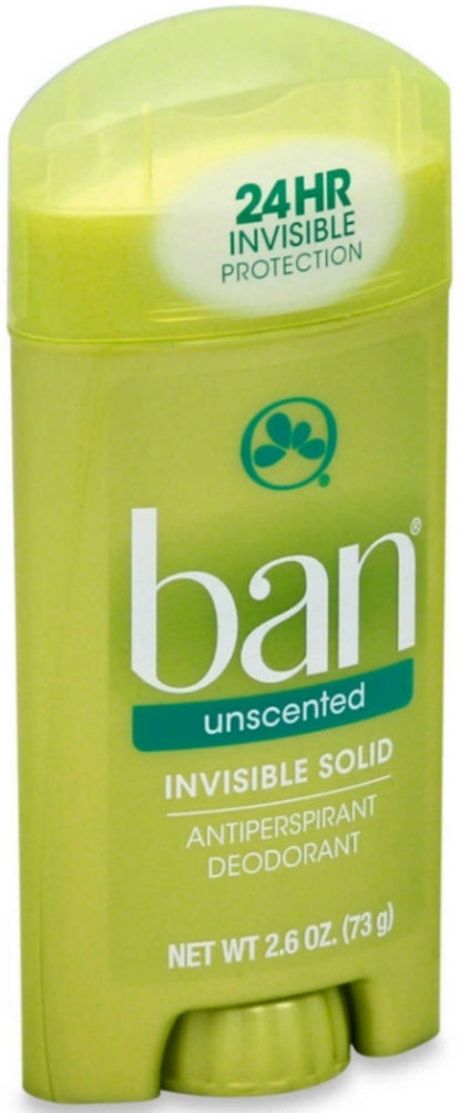 BAN INVISIBLE SOLID UNSCENTED 2.6OZ