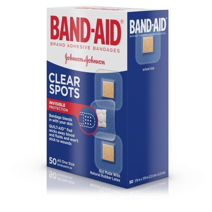 BAND AID SHEER SPOT BDG 50CT