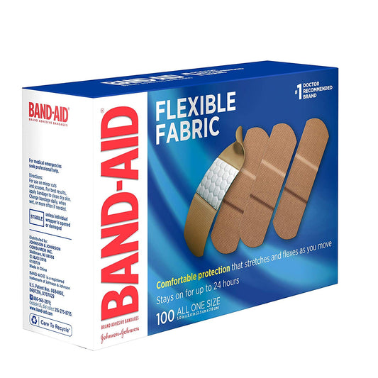BAND AID FLEXIBLE FABRIC 1SZ 30CT