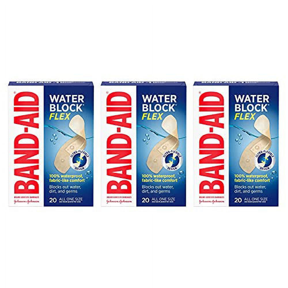 BAND AID WATER BLOCK FLEX A ONE SZ 20CT