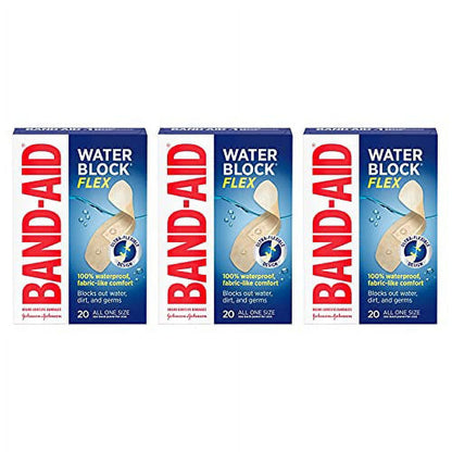 BAND AID WATER BLOCK FLEX A ONE SZ 20CT