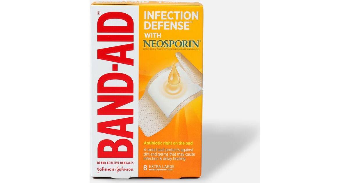 BAND AID ANTIBIOTIC XLARGE 8CT