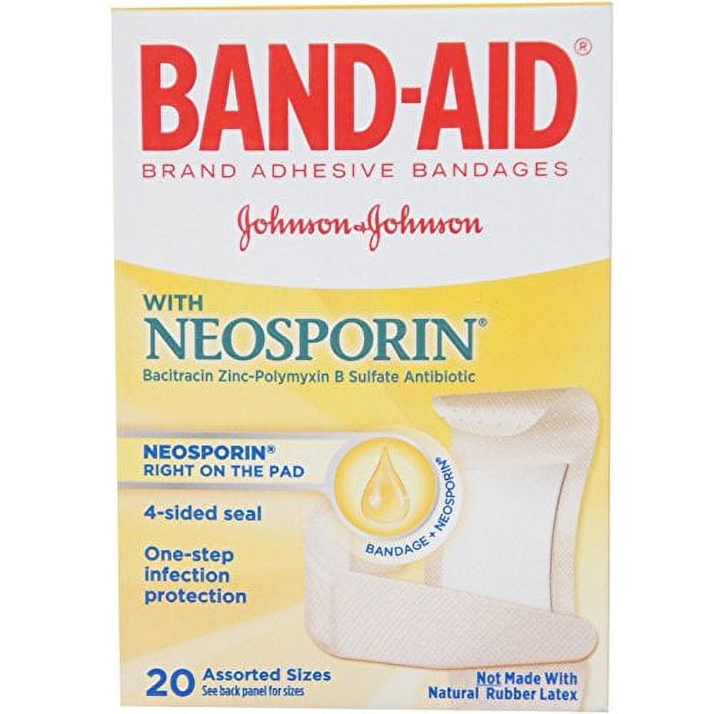 BAND AID INFECTION DEF W/NEOSPRN LRG 6CT