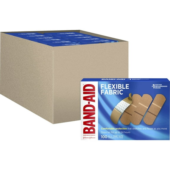 BAND AID COMFORT-FLEX ADHSVE PAD LG 10CT