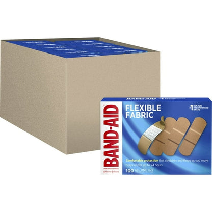 BAND AID COMFORT-FLEX ADHSVE PAD LG 10CT