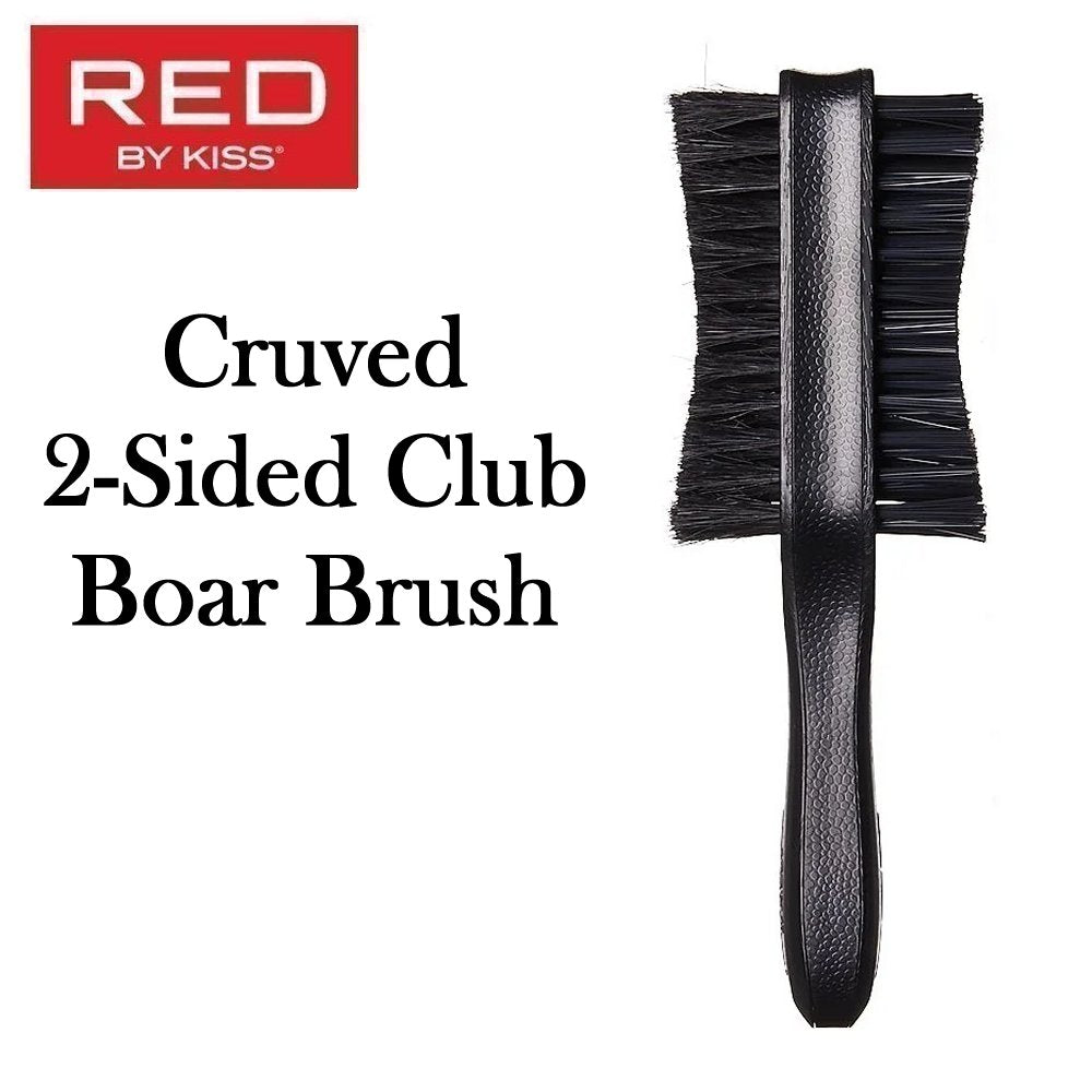 Kiss Red Brush Hard Curved Club (6in) Boar