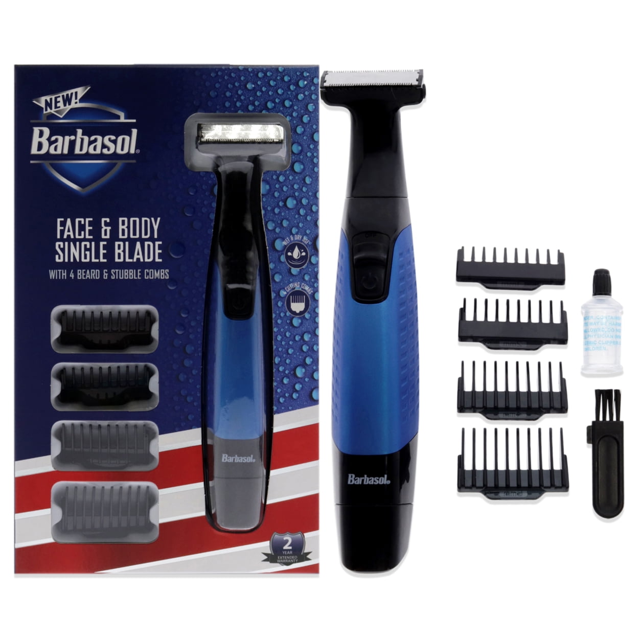 Barbasol Shaver Foil Compact Size Battery Powered Wet/Dry