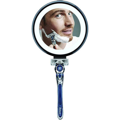 Barbasol Mirror 2X Magnifying Led With Razor Holder