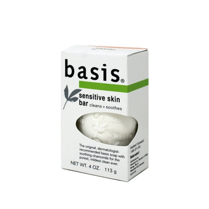 Basis Sensitive Skin Soap Bar 4oz Cleans & Soothes