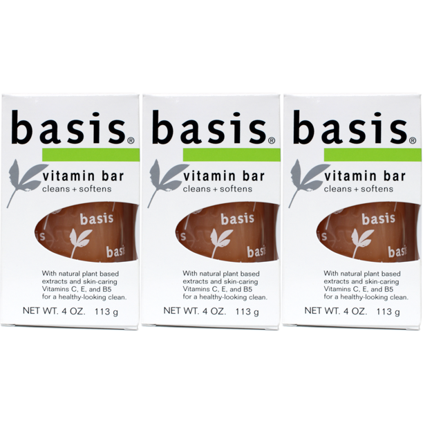 Basis Vitamin Soap Bar 4oz Cleans & Soothes