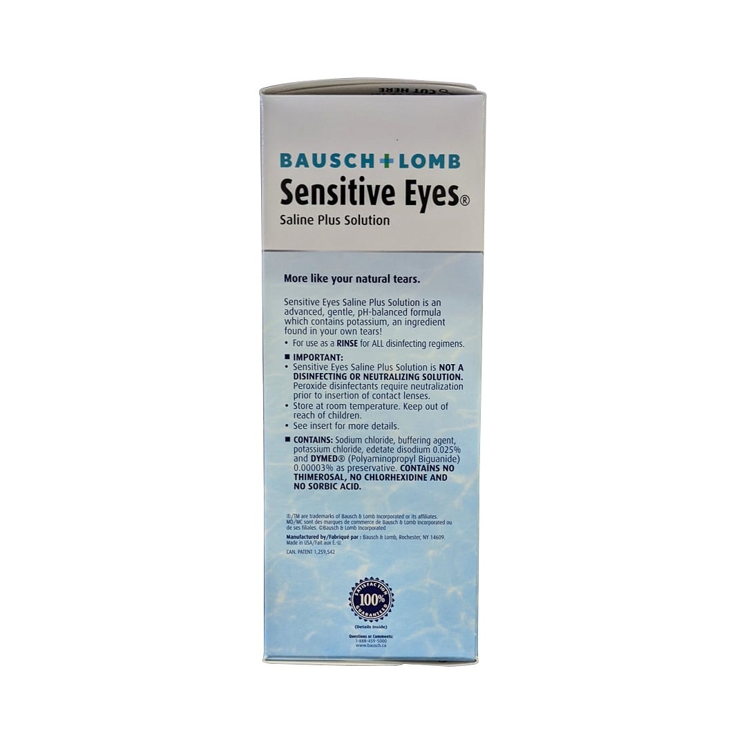 BAUSCH+LOMB SENS EYES+SALINE 12OZ