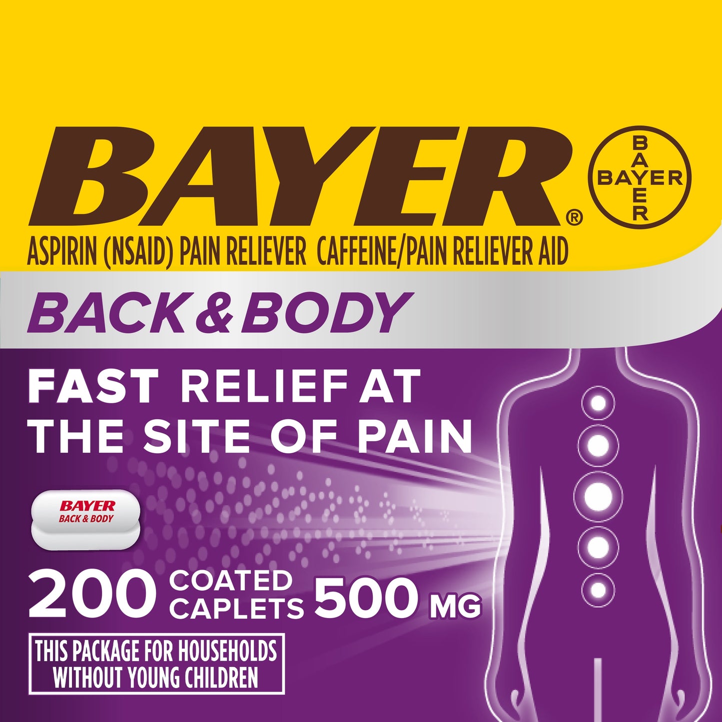 BAYER ASPIRIN TB 500MG 100 CPLT