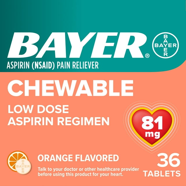 BAYER CHD ASA CW 81MG 36 ORANGE