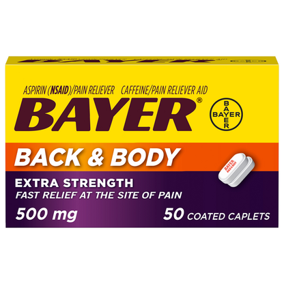 BAYER ASPIRIN XSTR CPL BACK BODY 100CT