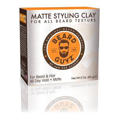 BEARD GUYZ Matte Styling Clay, 3 oz