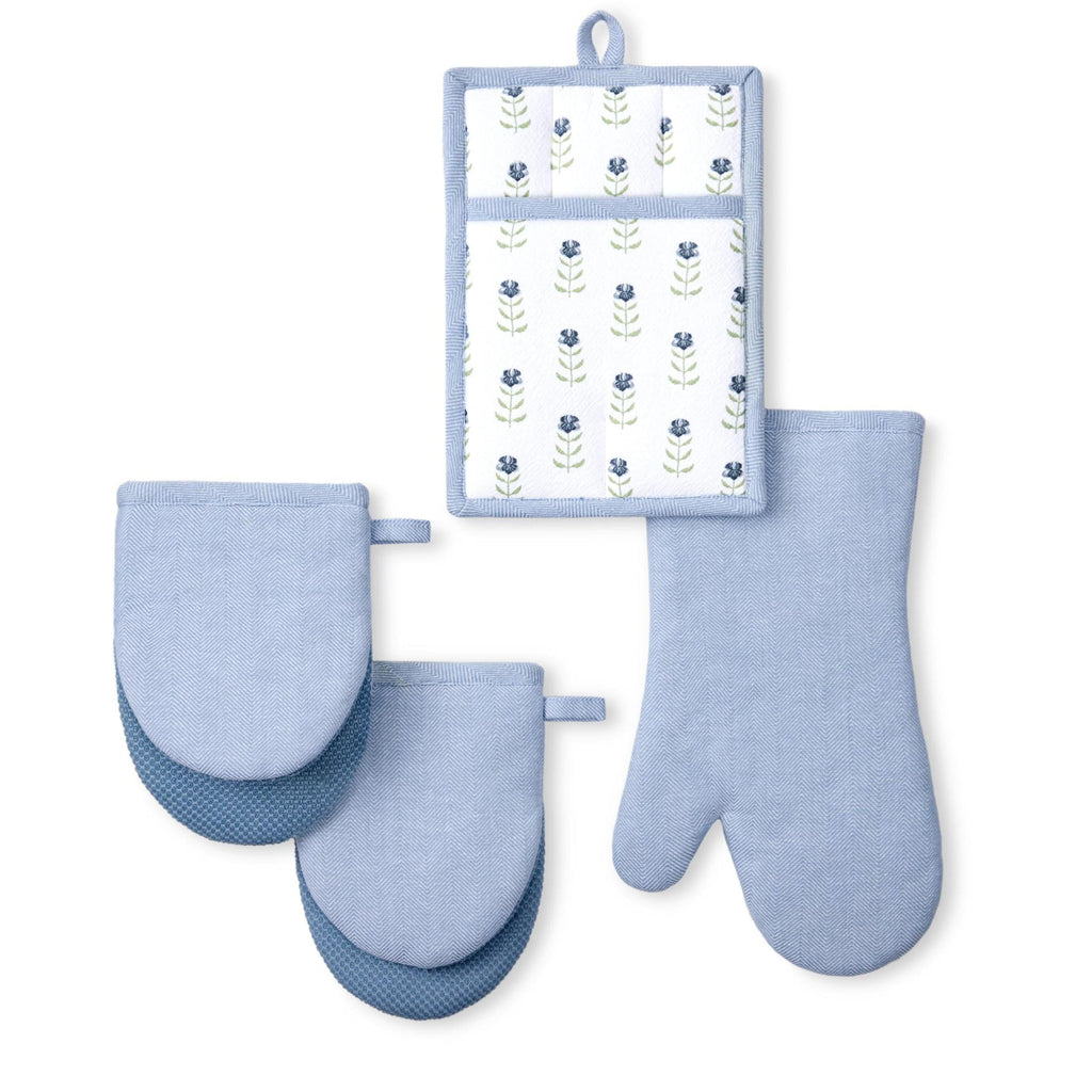 MUkitchen Stripped Mini Mitt - Ink Blue