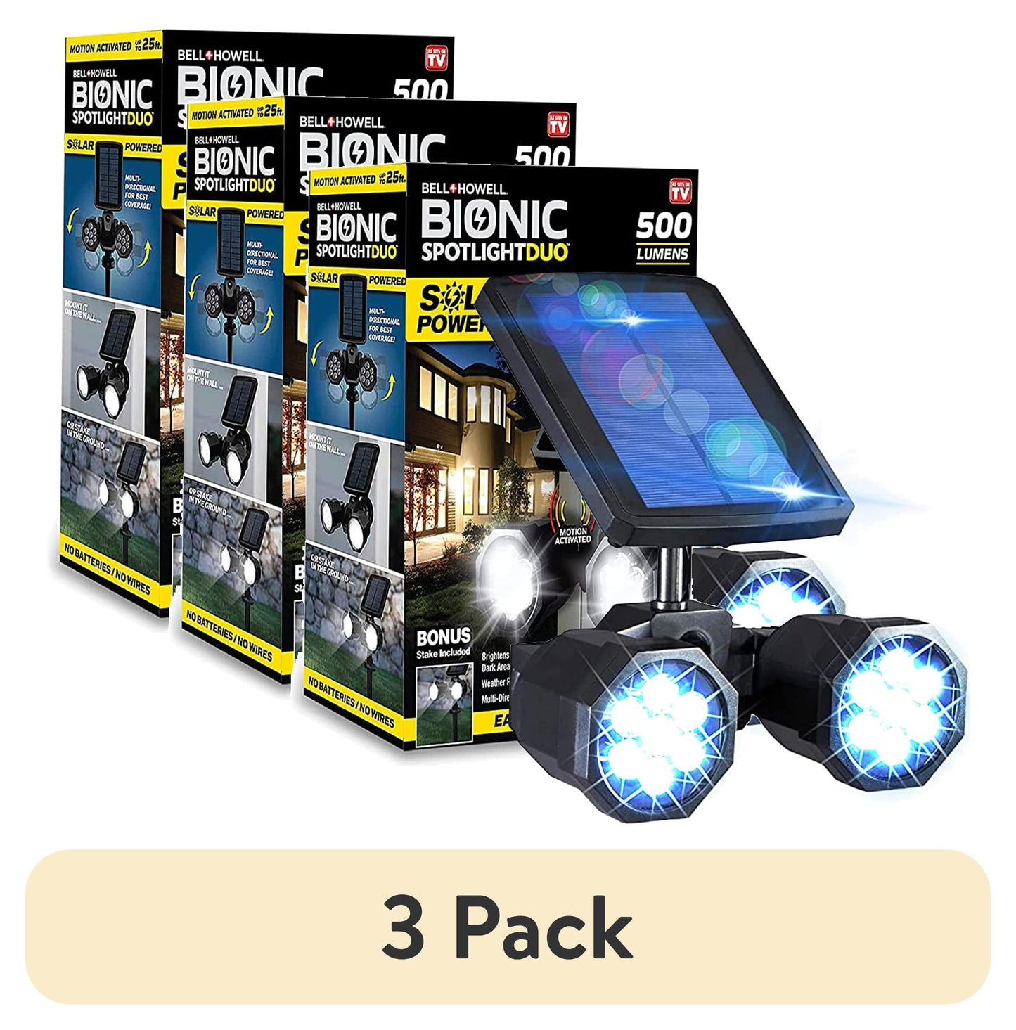 Bell + Howell Bionic Solar Powered Duo Spotlight